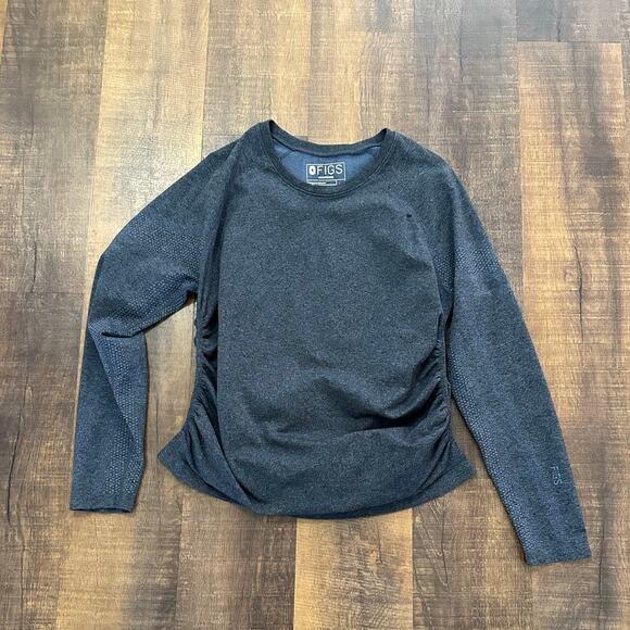 Figs Maternity Salta Dark Heathered Blue Size XL - Picture 2 of 8